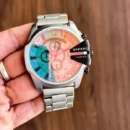 First Copy Diesel 10 bar watch Silver  for Men