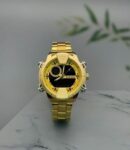 First Copy Diesel Digital Bar Golden Watch for Men