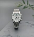 First Copy Rolex Oyster Perpetual Silver Unique Version White Dial