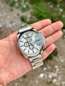 First Copy Diesel 10 Bar Silver & White DZ4318 Watch for Men