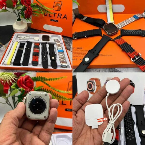First Copy Apple Ultra Watch with 7 Straps Smartwatch - Image 3