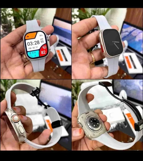 Series 8 Ultra Gray First Copy Smartwatch with Apple Logo - Image 2