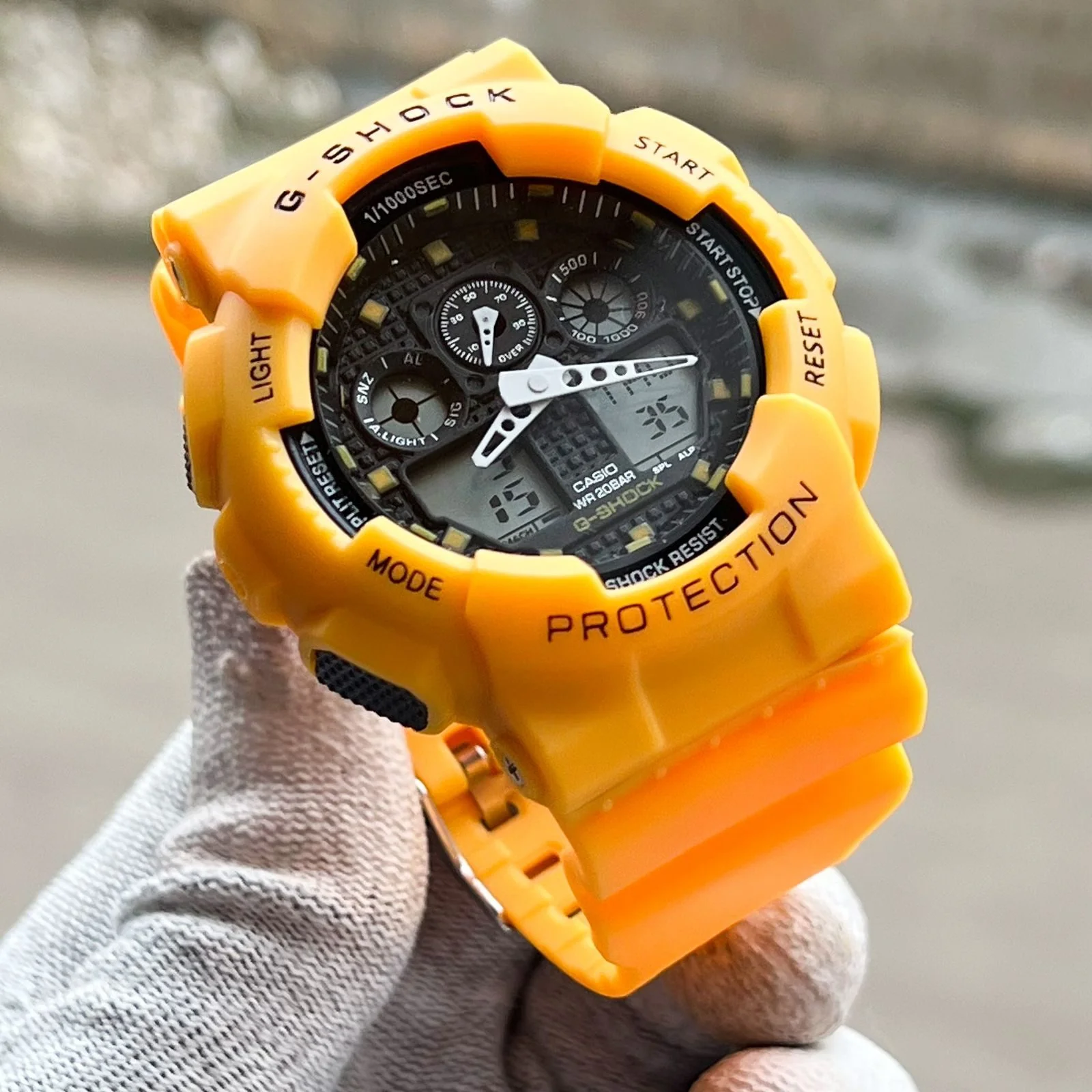 First Copy G-Shock GA-100 Yellow Japan Quality - Image 2