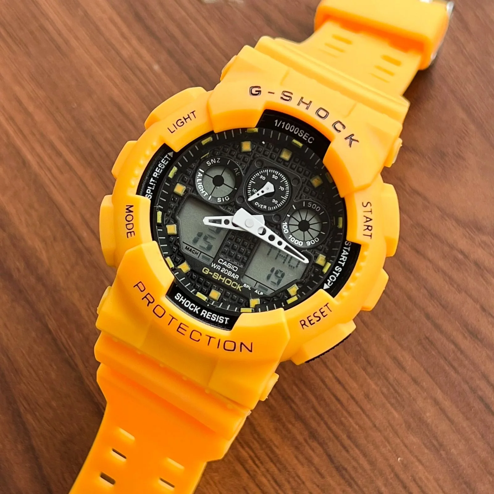 First Copy G-Shock GA-100 Yellow Japan Quality - Image 4