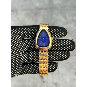 Bvlgari Watch Serpenti Seduttori Gold Blue Dial For Women (CS146)