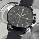Fossil Watch : Fossil Chronograph Leather Edition Watch For Men (SG-1016)