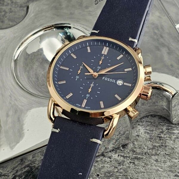 Fossil Watch : Fossil Chronograph Leather Edition Watch For Men (SG-1017) - Image 2