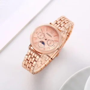 Fossil Watch Jacqueline Sun Moon Copper For Women (CS32)
