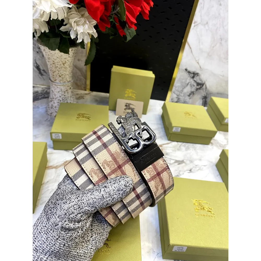 Premium Burberry Belt For Men (SOS2784) - Image 2