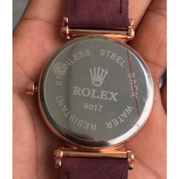 Premium Men Rolex Watch, Leather Strap (SG-23) - Image 3