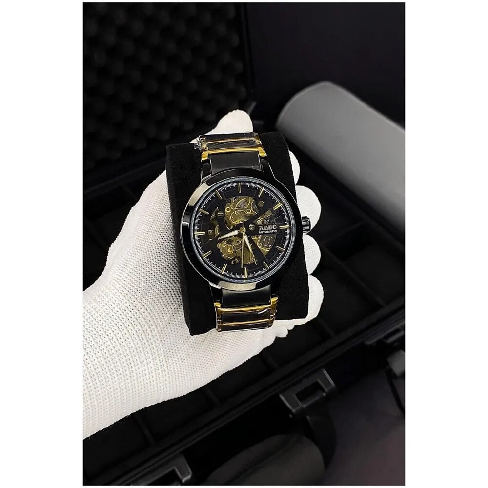 Rado Watch Centrix Automatic Black-Gold For Men (SUP266) - Image 2