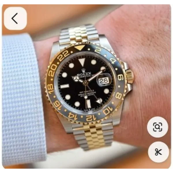 Rolex Watch GMT Master II Two Tone – Black & Gold For Men (SUP221)
