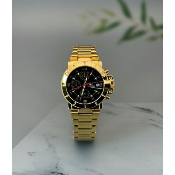 Superior Trendy Tommy Hilfiger Watch for Men, Gold (SG-039) - Image 2