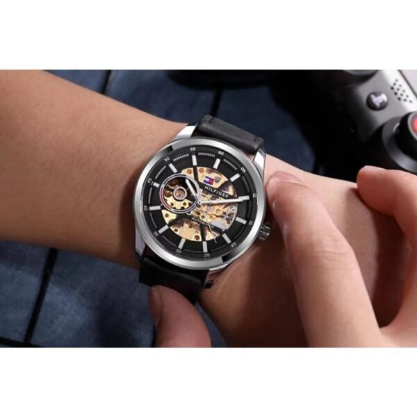 Tommy Hilfiger Watch Automatic Leather Belt For Men (CS171) - Image 2
