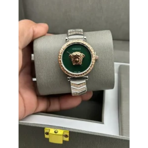 Versace Watch Rose Gold Green For Women (CS11)